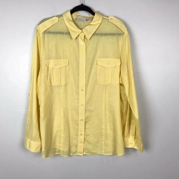 Chico's Simi Sheer Long Sleeve Lagenlook Top 3 - Picture 1 of 7